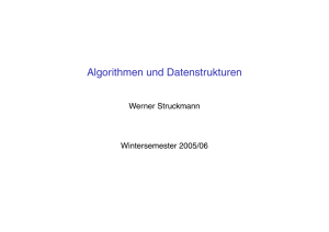 Algorithmen und Datenstrukturen