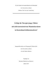 Erfolgt die Therapie junger Mütter mit nicht