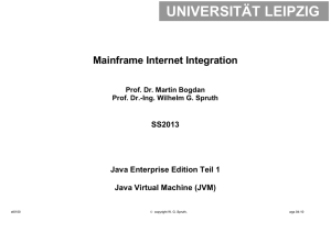 Java Virtual Machine - Universität Leipzig