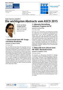 Die wichtigsten Abstracts vom ASCO 2015