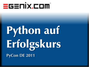Python auf Erfolgskurs - eGenix.com Server