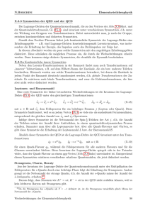 Elementarteilchenphysik X.3.3 Symmetrien der QED und der QCD