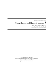 Algorithmen und Datenstrukturen 2