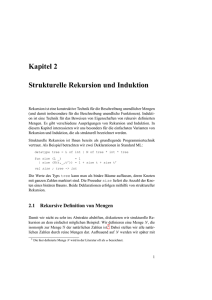 Kapitel 2 Strukturelle Rekursion und Induktion
