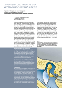 diagnostik und therapie der mittelohrschwerh&ouml;rigkeit
