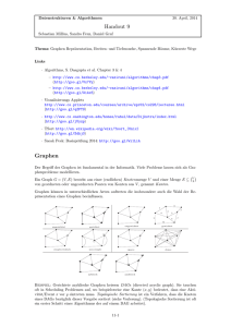 Handout 9: Graphentheorie