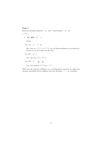 Frage 1 / Ca. 86% G -i Ca. 1% G -i - 4π Ca. 9% G i Ca. 5% G