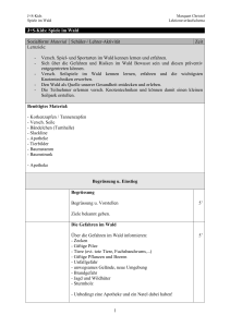 J+S-Kids: Spiele im Wald Sozialform/ Material Sch&uuml;ler