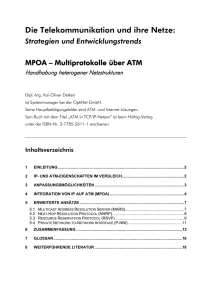 Multiprotokolle über ATM: Handhabung heterogener