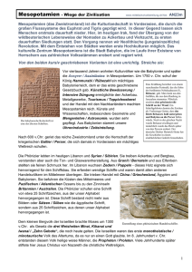 Mesopotamien - Wiege der Zivilisation