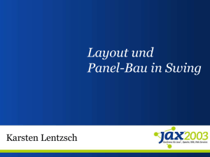 Layout und Panel-Bau in Swing