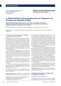 4. &Ouml;sterreichischer Konsensusbericht zur Diagnose und Therapie
