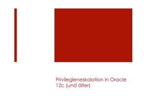 Privilegieneskalation via SQL Injection in Oracle 12c