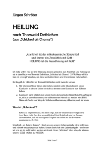HEILUNG nach Thorwald Dethlefsen - Buch