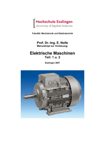 Elektrische Maschinen (Teil 1 und 2).