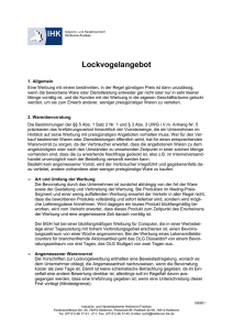 Lockvogelangebot - IHK Heilbronn-Franken