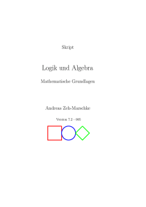 Logik und Algebra - von Andreas Zeh