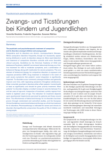 Zwangs- und Ticstörungen bei Kindern und Jugendlichen (PDF, 301