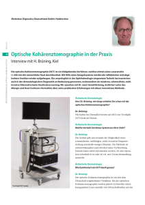 Optische Kohärenztomographie in der Praxis