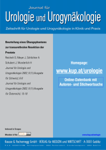 Beurteilung eines Übungsphantoms zur transurethralen Resektion