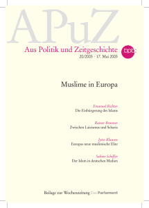 Der Islam in deutschen Medien - Bundeszentrale für politische Bildung