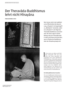 Der Theravada-Buddhismus lehrt nicht Hinayana