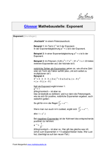 Exponent - Mathebaustelle