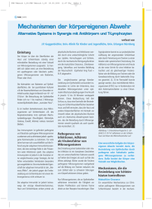 Mechanismen der körpereigenen Abwehr