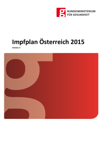 Impfplan 2016 Österreich