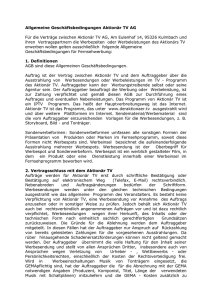 AGB - Der Aktion&auml;r TV