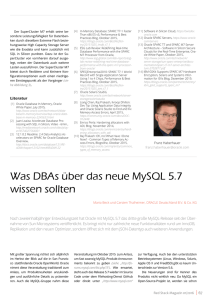 Was DBAs über das neue MySQL 5.7 wissen sollten