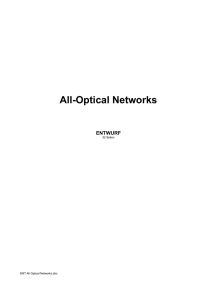 All Optical Networks - Moderne Telekommunikation