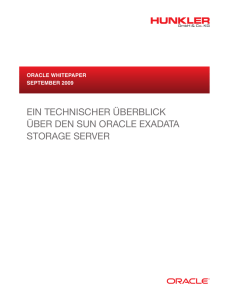 Technical Overview of the Oracle Exadata Storage Server