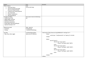 Subject Tool Remarks What is JQuery • Javascript