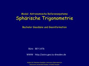 Sphärische Trigonometrie