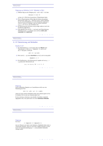 A - 13 Faktorisierung und Nullstellen