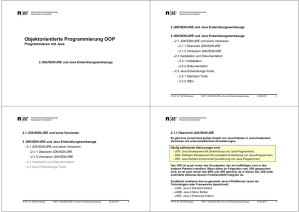 JDK/SDK/JRE und Java Entwicklungswerkzeuge [OOP02]