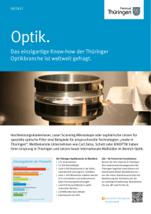 Optik. - Invest in Thuringia