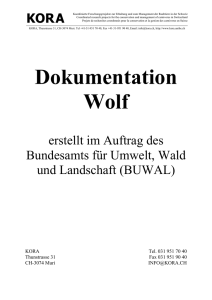 Dokumentation Wolf - Der Bundesrat admin.ch