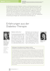 Erfahrungen aus der Diabetes-Therapie