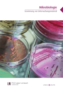 Mikrobiologie-Gewinnung von Probenmaterial, Seiten 1-18