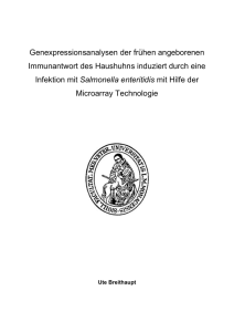 Genexpressionsanalysen der frühen angeborenen Immunantwort