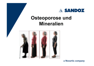 Osteoporose und Mineralien