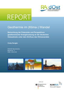 Geothermie im (Klima-) Wandel