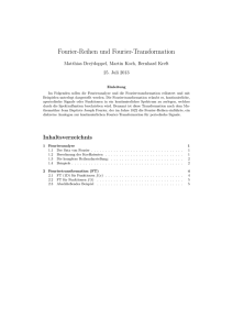 Fourier-Reihen und Fourier