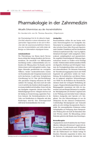 Pharmakologie in der Zahnmedizin