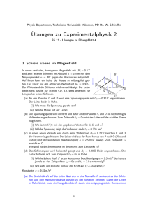 Übungen zu Experimentalphysik 2 - Technische Universität München