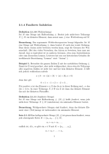 Fundierte Induktion - Fakultät für Mathematik, TU Dortmund