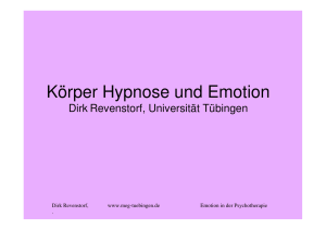 Körper Hypnose und Emotion