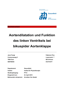 Bachelorarbeit Aortendilatation und Funktion des linken Ventrikels